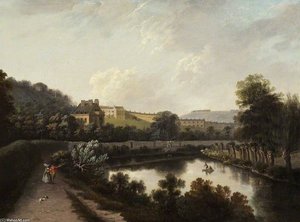 The Royal Crescent From The Avon