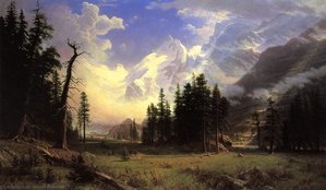 The Morteratsch Glacier, Upper Engadine Valley, Pontresina — Albert Bierstadt, Romanticism