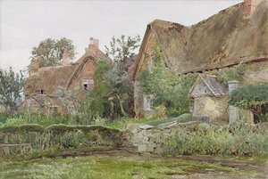Thatched Cottages And Cottage Gardens — John Fulleylove