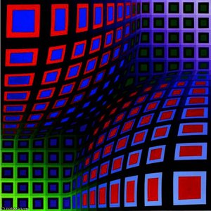 Ond-ii-va — Victor Vasarely, Op-art