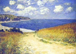 Alley Near Pourville — Claude Monet, Impressionist Landscape