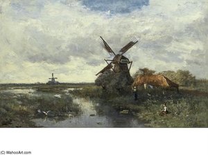 Landscape With Windmills — Paul Joseph Constantine Gabriel