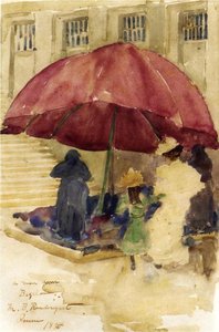 A Street In Rouen — Maurice Brazil Prendergast, Post-impressionism