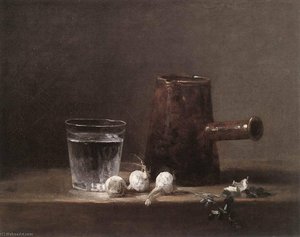 Water Glass And Jug — Jean-baptiste-siméon Chardin