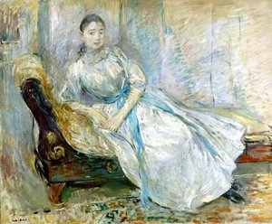 Madame Albine Sermicola In The Studio — Berthe Morisot