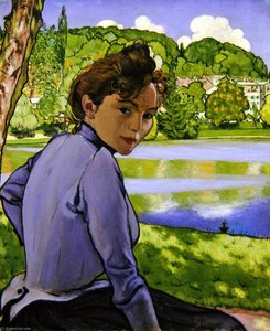 Femme au bord de l'eau