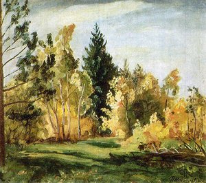 A Ray Of Sunlight. The Forest. — Pyotr Konchalovsky
