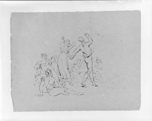 Man And Woman Dancing With People Watching — Thomas Sully