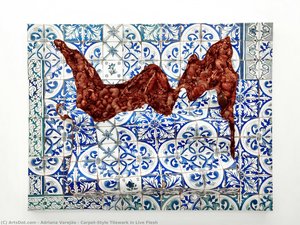 Carpet-Style Tilework in Live Flesh