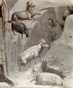 El Sueño De Joaquín (detalle) — Giotto Di Bondone