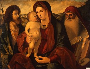 The Virgin And The Child With St. John The Baptist And St. Jerome — Benedetto Diana
