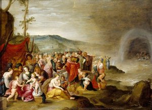 The Israelites Gathering around Joseph's Sarcophagus after the Crossing of the Red Sea