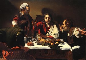 The Supper At Emmaus — Caravaggio, Baroque