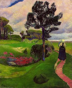 Mother And Child On A Breton Landscape — Paul Sérusier, Synthetism
