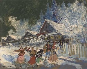 Dancers In The Snow — Konstantin Alexeievitch Korovin