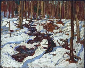 Thaw In The Woods — Thomas Clement Thompson