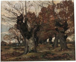 Willow In A Landscape — Henri-joseph Harpignies