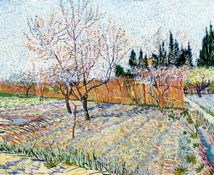 Orchard With Peach Trees In Blossom — Vincent Willem Van Gogh
