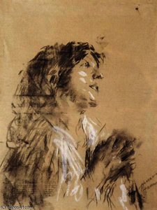 Praying Woman — Antonio Mancini