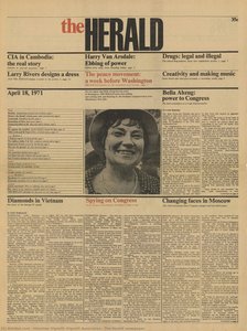 The Herald Newspaper — Massimo Vignelli, Vignelli Associates, Modernism