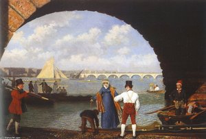 Landing At Westminster Bridge — Jacques Laurent Agasse