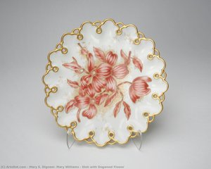 Dish With Dogwood Flower — Mary E. Dignam, Mary Williams