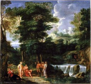 Marsyas Playing Flute Before Apollo And Midas — Noël Nicolas Coypel
