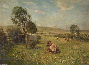 Cattle In A Meadow — Frederick William Jackson