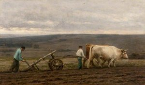 Ploughing With Oxen — Léon Augustin L'hermitte