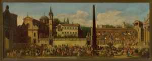 Entry Of Prince Michał Radziwiłł To Rome — Pieter Van Bloemen