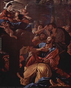 The Apparition Of The Virgin The St. James The Great — Никола Пусен, Classical Baroque