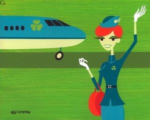 Fligth 17 To Dublin Is Now Boarding — Josh Agle (shag)