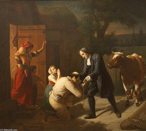 Fénélon Returns A Stolen Cow To A Peasant — Louis Hersent