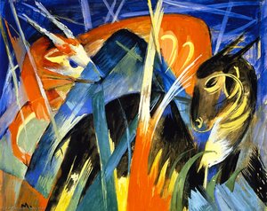 Fabulous Beast Ii (auch Komposition Von Tieren I) — Franz Marc, Cubism