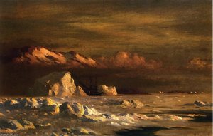 Ship And Icebergs — William Bradford