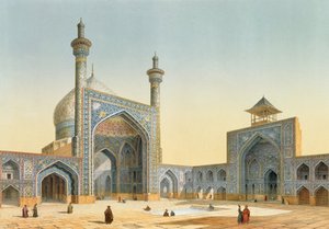 View Of The Courtyard Of The Mesdjid-i-shah