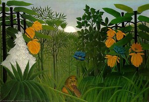 The Repast Of The Lion, The — Анри Русо, Symbolism