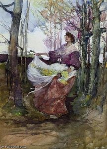 An Apron Full Of Flowers — Elizabeth Adela Stanhope Forbes
