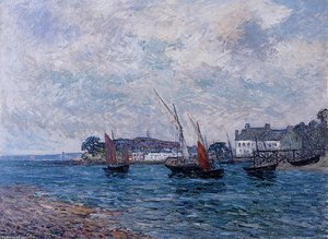 Reentering Port At Douarnenez (finistere) — Maxime Emile Louis Maufra