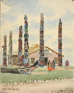 Alaska Building With Totems At St. Louis Exposition — Theodore J. Richardson