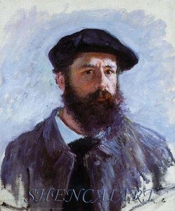 Autorretrato Con Beret — Claude Monet