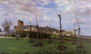 View Of Montmartre From The Cite Des Fleurs, Les Batignolles — Alfred Sisley
