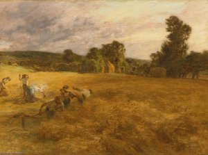 L'orage En Moisson — Léon Augustin L'hermitte