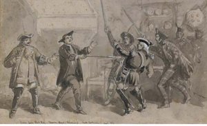 A Scene From Rob Roy, Theatre Royal, Edinburgh — William Simpson