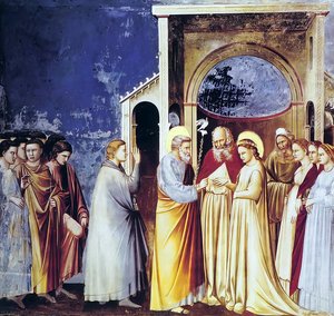 Scrovegni - [11] - Marriage Of The Virgin — Giotto Di Bondone, Proto-renaissance