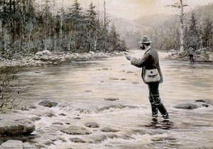 Fly Fishing — Arthur Burdett Frost