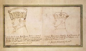 Two Portraits Of Rudolf Ii With Crown — Giuseppe Arcimboldo