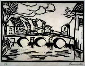 Pont Sur L'eure A Pacy — Maurice De Vlaminck, Fauvism