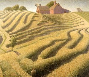 Haying — Grant Wood, Regionalism
