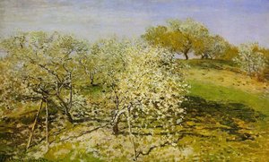 Springtime (aka Apple Trees In Bloom) — Claude Monet, Impressionism